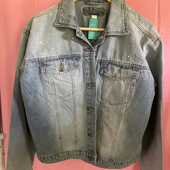 Maurices Women's Blue Denim Jacket - Picture 2 of 5